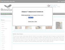 Tablet Screenshot of birdstattoos.com